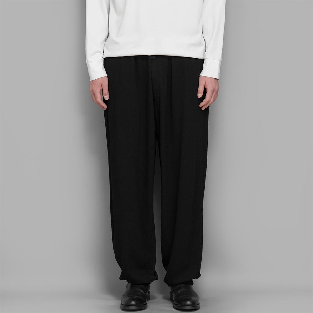 COMOLI / シルクネップ ドローストリングパンツ