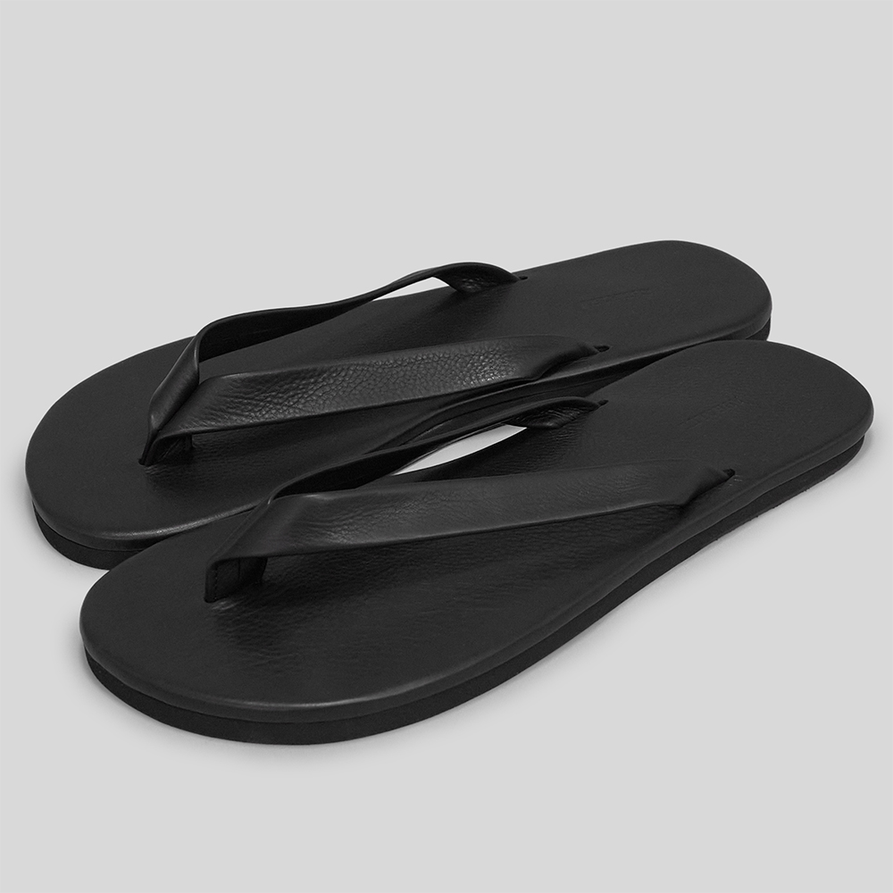 AURALEE / Soft Leather Flip-Flops