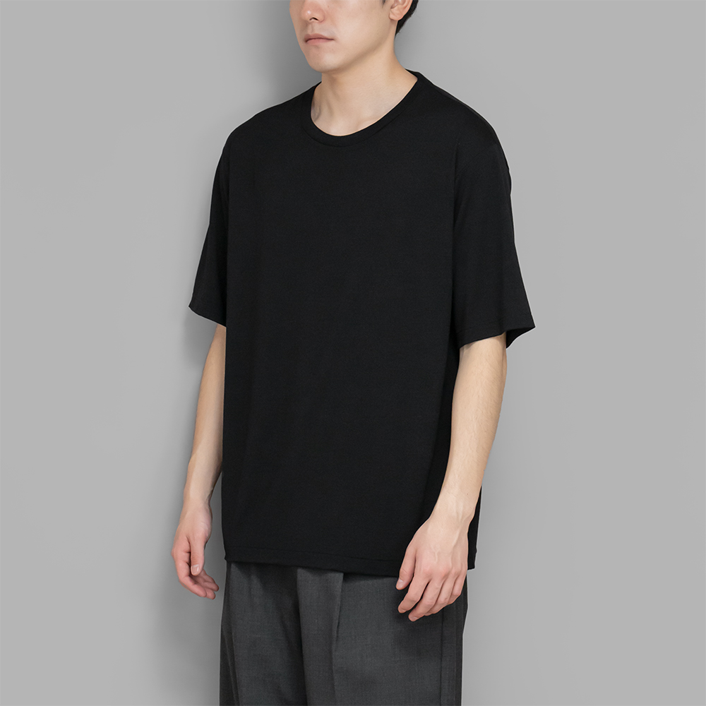 【公式】フジのお歳暮・冬ギフト Jersey Wool Soft Super / AURALEE Tee twelve | (Black) トップス