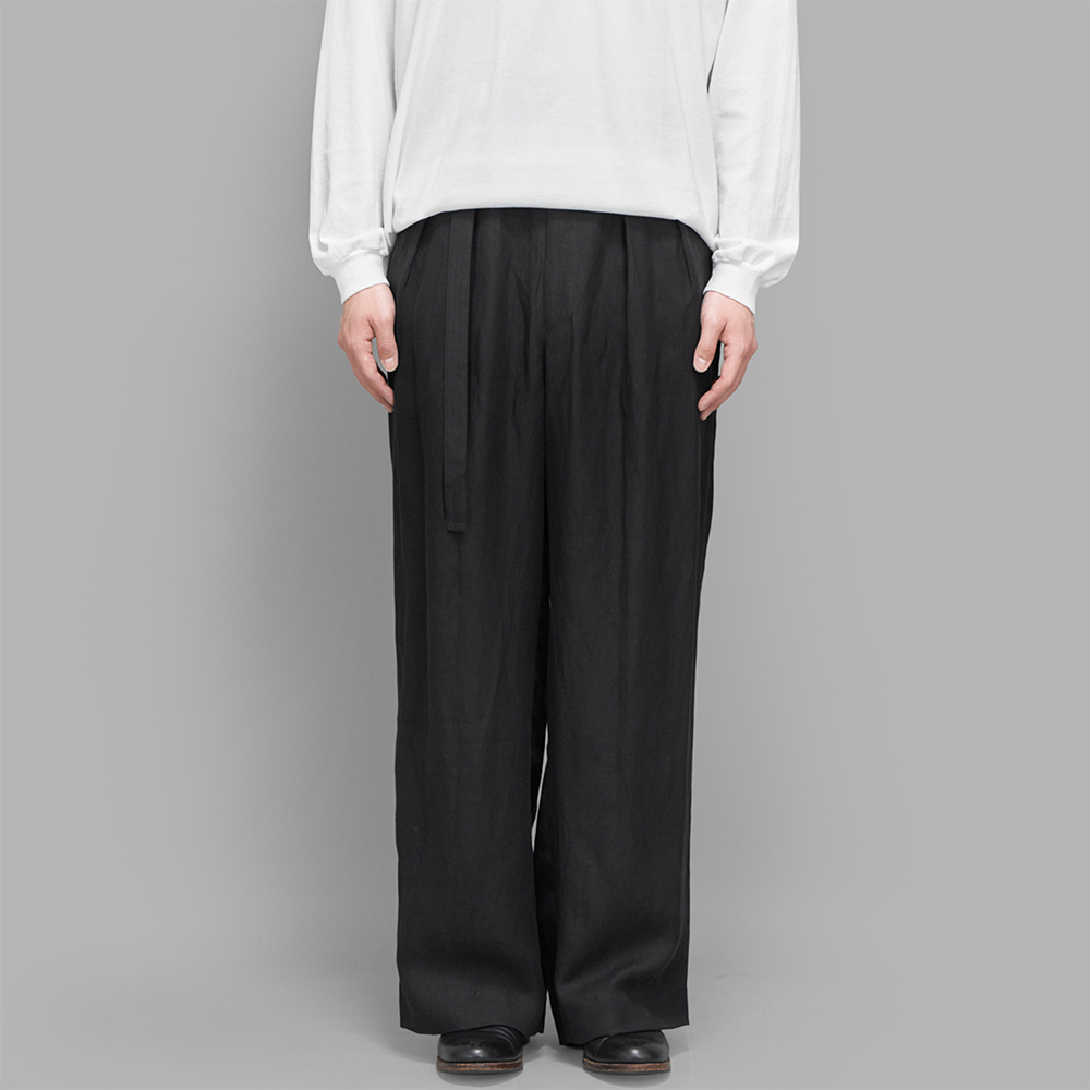 m’s braque / Belted Tucked Baggy Pants