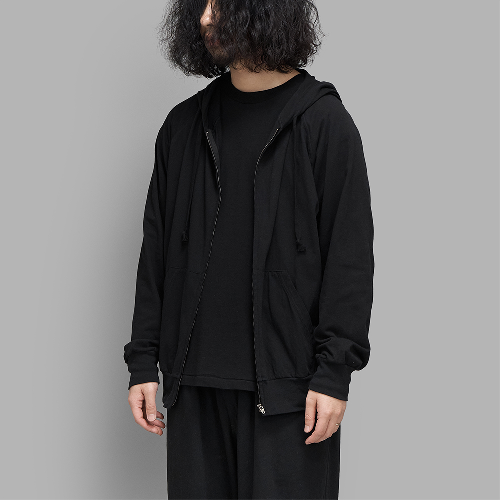 COMOLI / ジャージ ジップパーカ（Black） | twelve