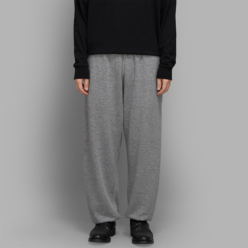 COMOLI / グレー裏毛 パンツ