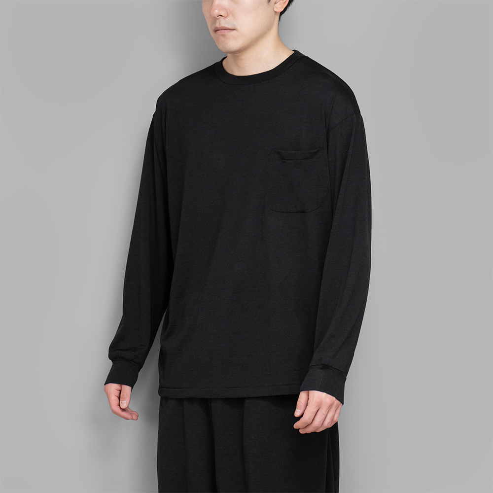COMOLI / サマーウール 長袖Tシャツ
