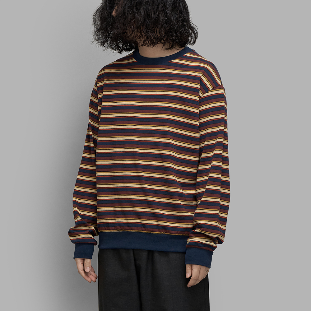 新品未使用23SS MAATE&SONS バスクtee 3番　ネイビーボーダー MAATEE&SONS / L/S Border Tee 