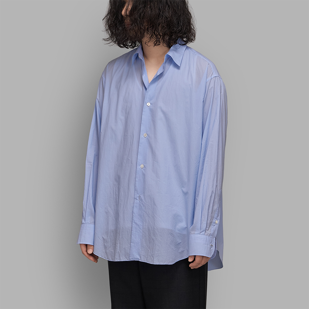 MAATEE&SONS / Short Point Handkerchief Shiirts (Light Blue)