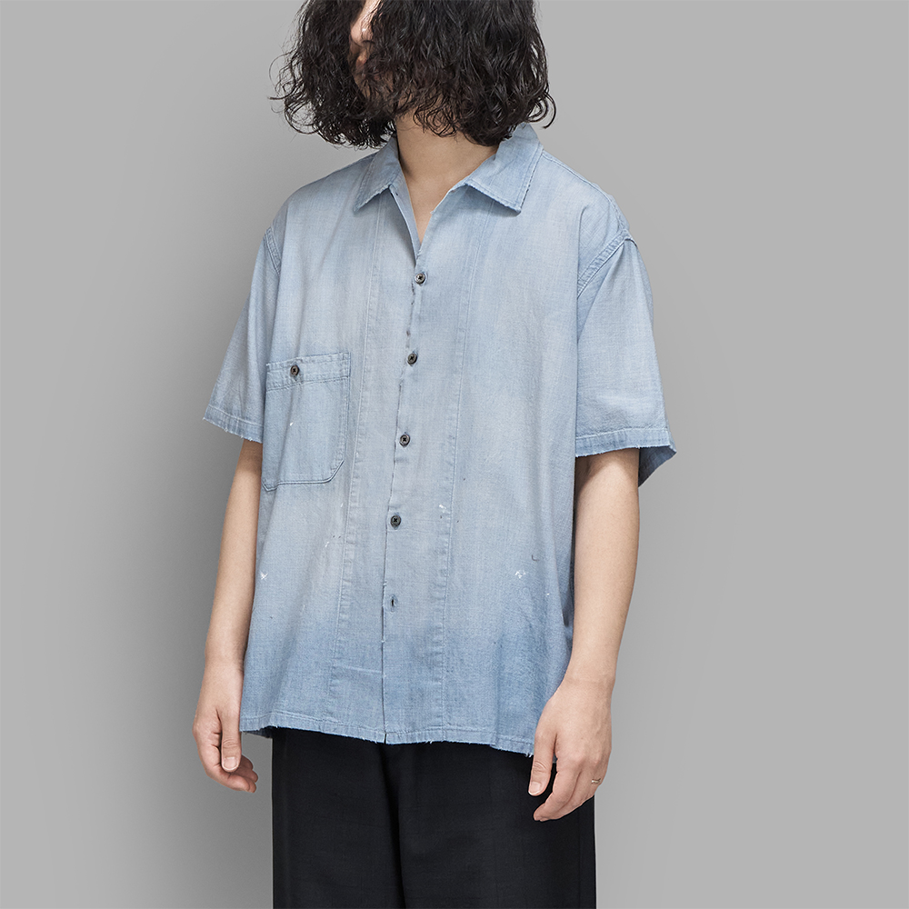 トップス A.PRESSE Vintage Chambray Shirt A.PRESSE / Vintage Chambray S/S Shirt | twelve