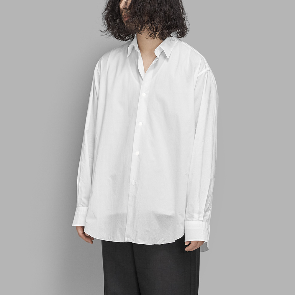MAATEE&SONS / Short Point Handkerchief Shiirts (White)