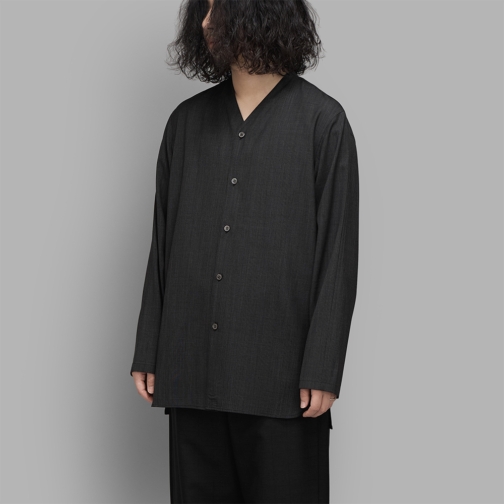 山内 / グレンチェックウール・パジャマシャツ