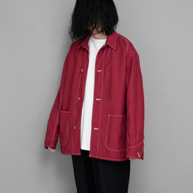 A.PRESSE / Over Dyeing Coverall Jacket (Red)
