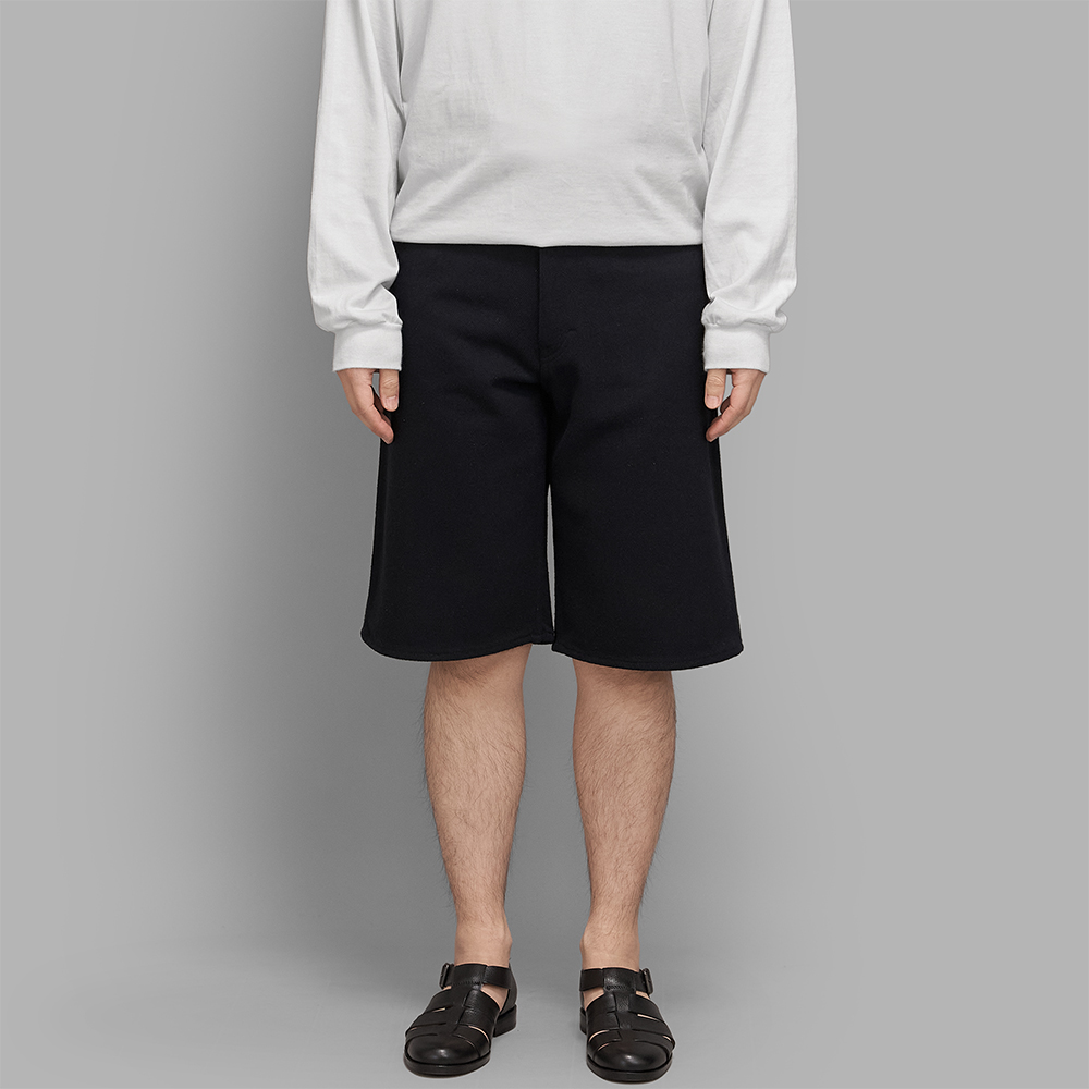 AURALEE / Silk Nep Denim 5P Wide Shorts