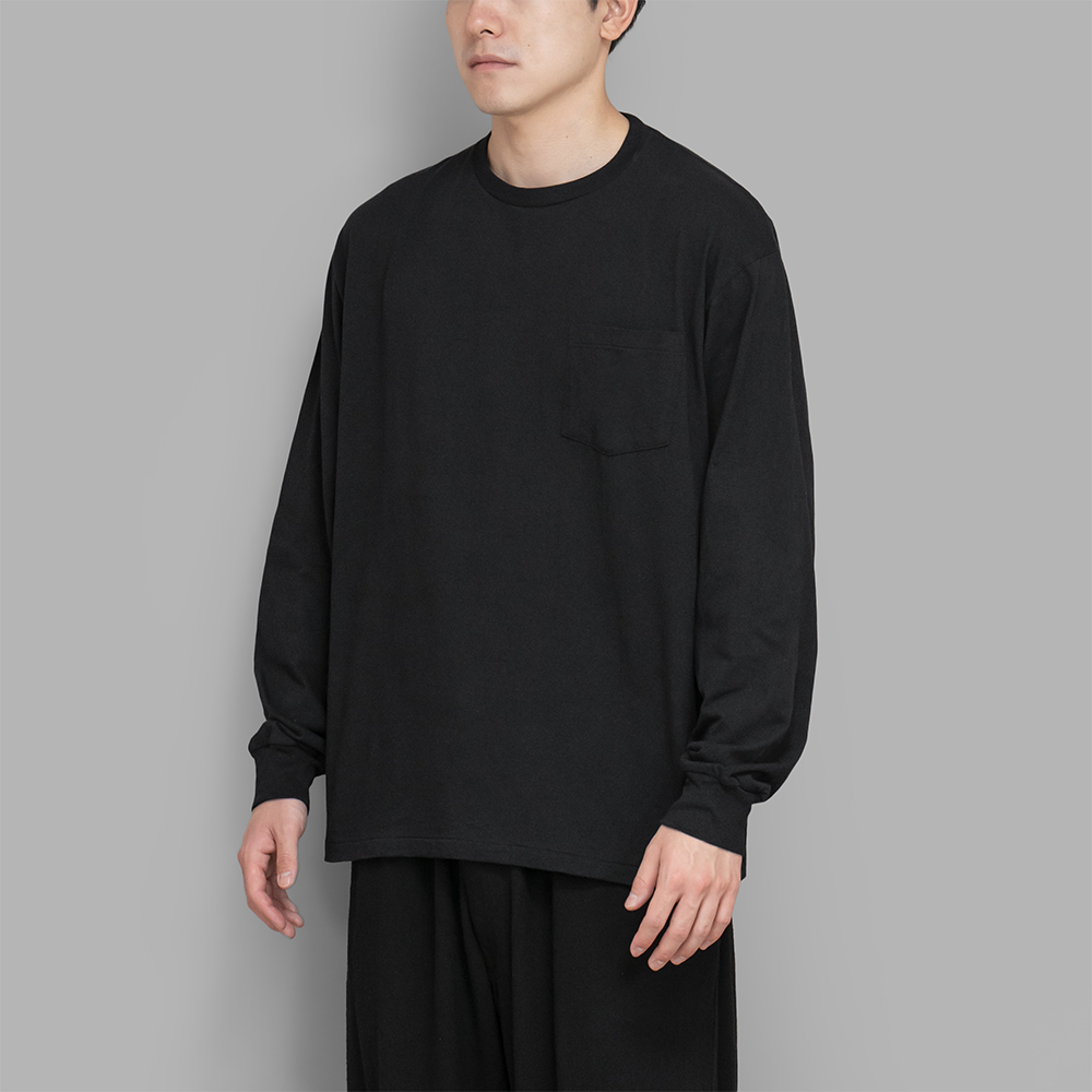 COMOLI / サープラス 長袖シャツ (Black)