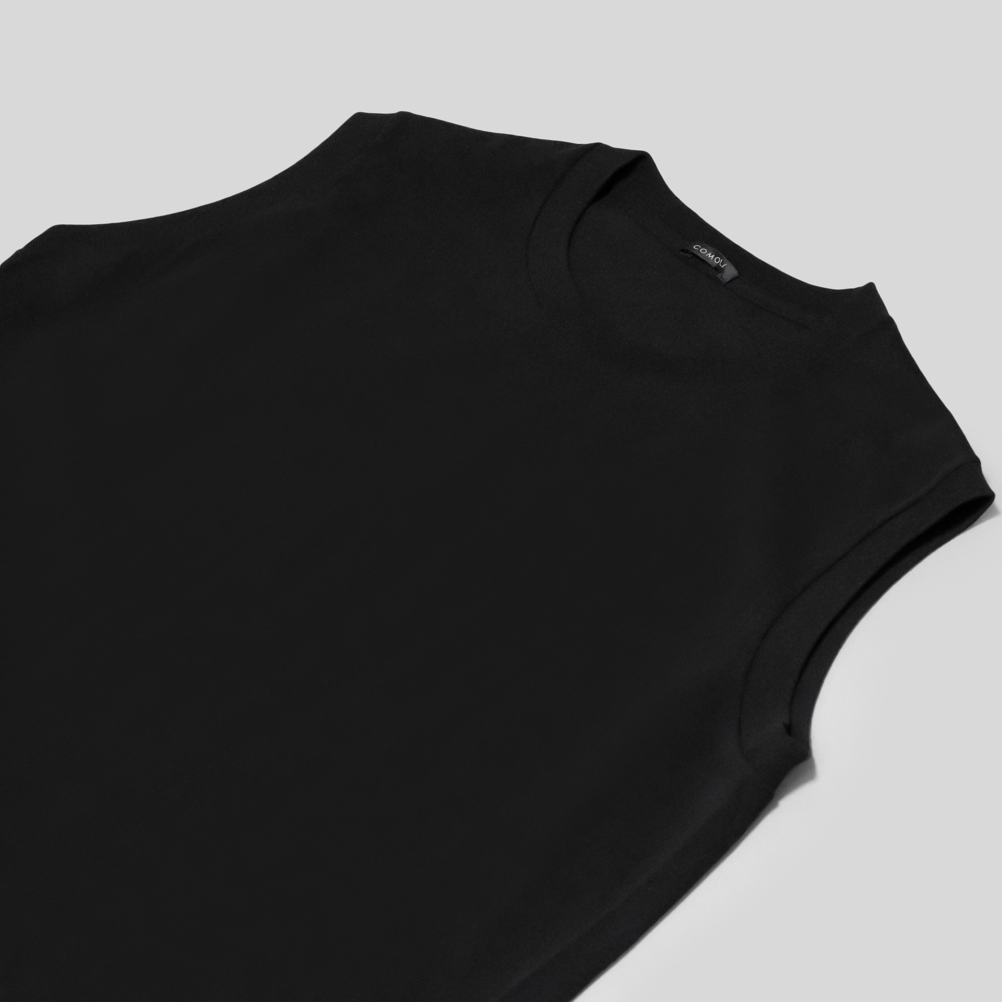 COMOLI / コットンジャージ ノースリーブ (Black) | twelve