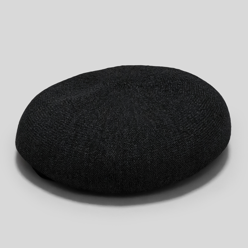 KIJIMA TAKAYUKI / Washi Knit Beret (Black)