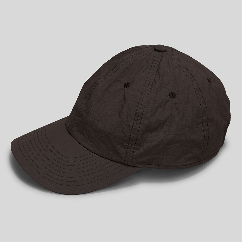 ERA. / Shrink Taffeta 6 Panel Cap (Umber)