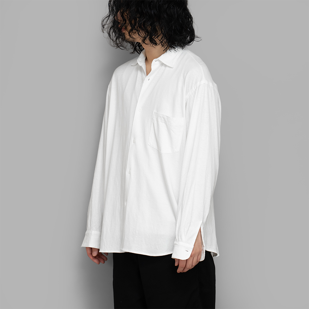 COMOLI / ジャージ コモリシャツ (White)