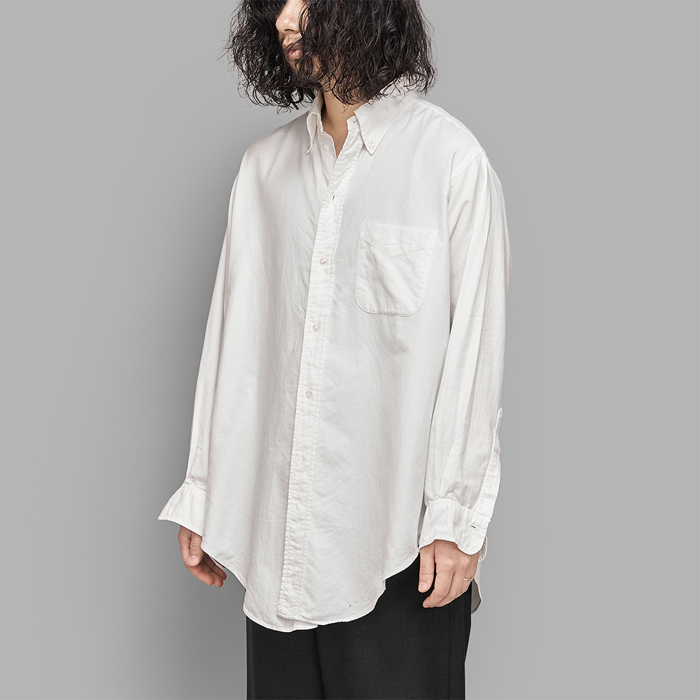 USED / Brooks Brothers 6 Button B.D Shirt (White) | twelve