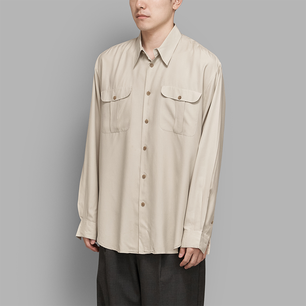 USED / Silk Flap Pocket Shirt