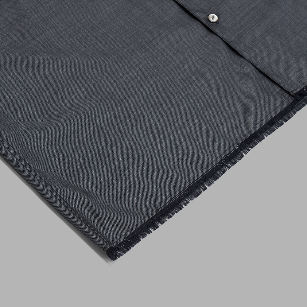 MAATEE&SONS / Open Collar フリンジ H Wool Silk | twelve
