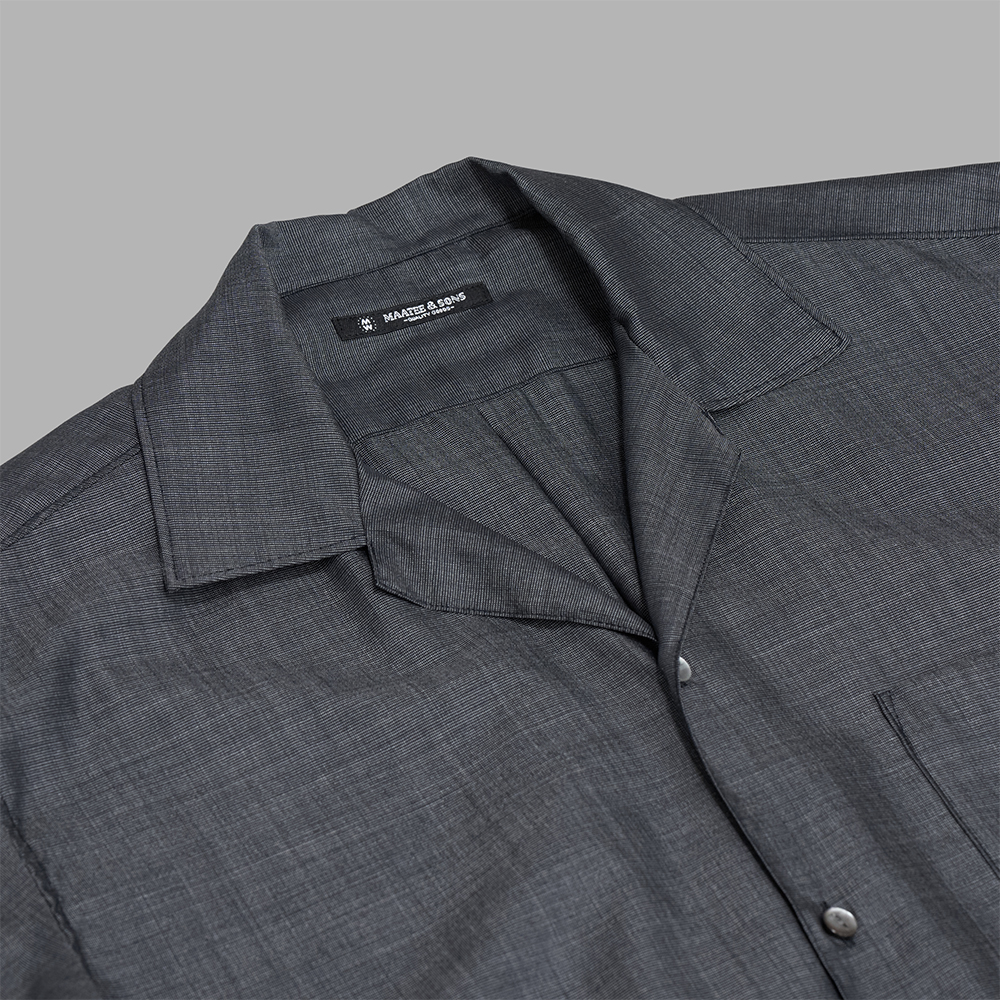 MAATEE&SONS / Open Collar フリンジ H Wool Silk | twelve MAATEE&SONS / Open Collar フリンジ H Wool Silk | twelve