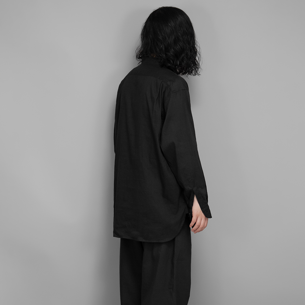 COMOLI / モスリン プルオーバーシャツ (Black) | twelve