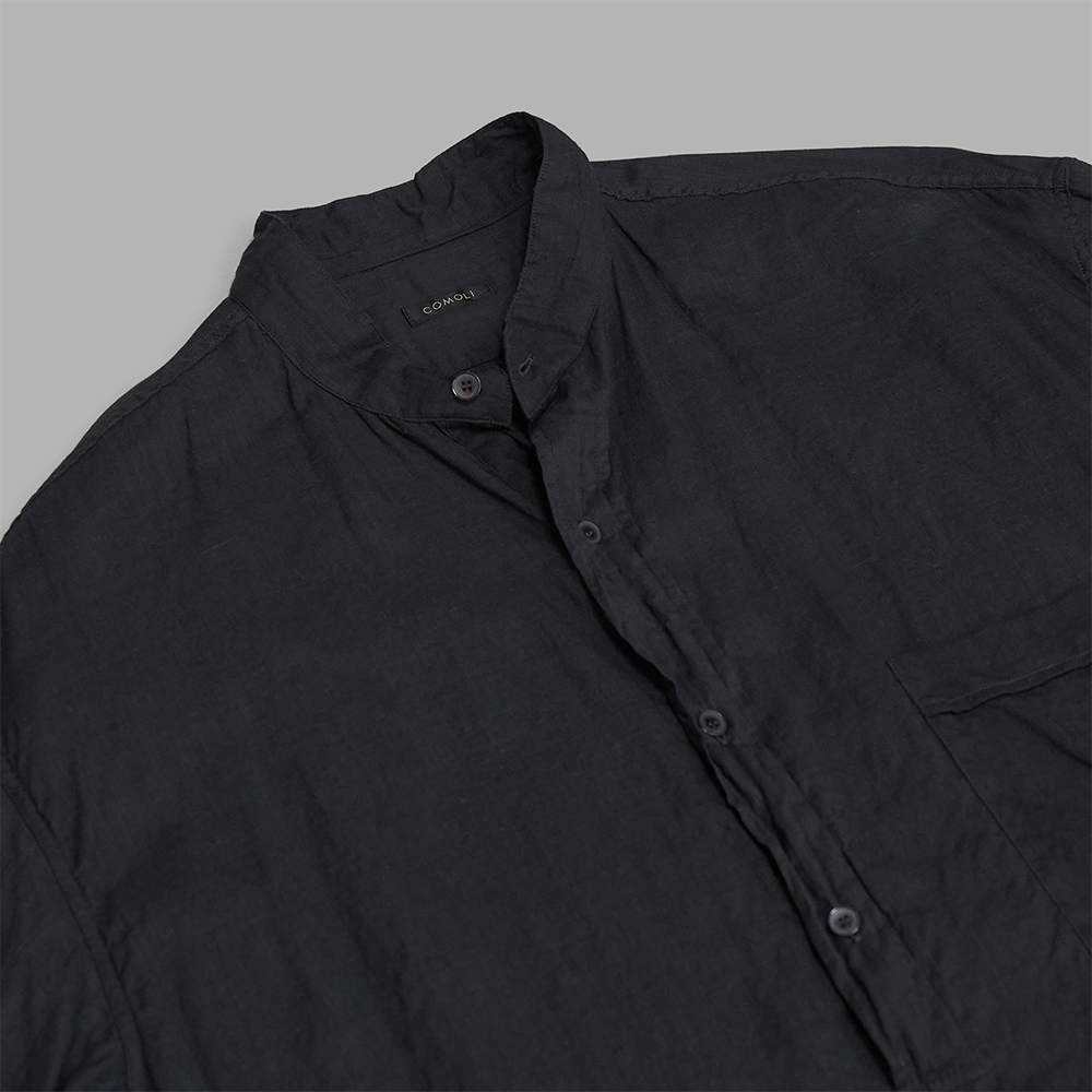 COMOLI / モスリン プルオーバーシャツ (Black) | twelve
