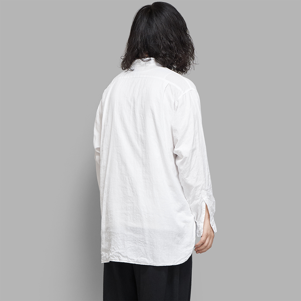 COMOLI / モスリン プルオーバーシャツ (White) | twelve