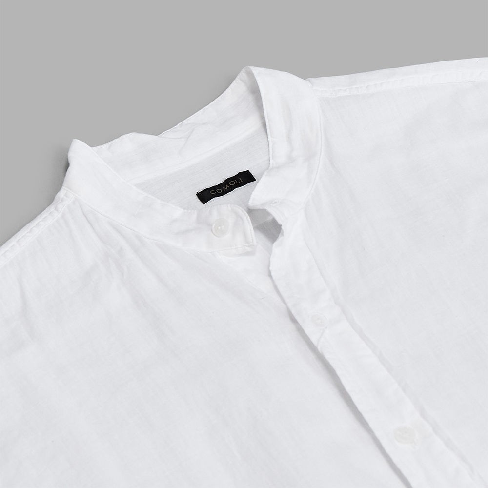 COMOLI / モスリン プルオーバーシャツ (White) | twelve