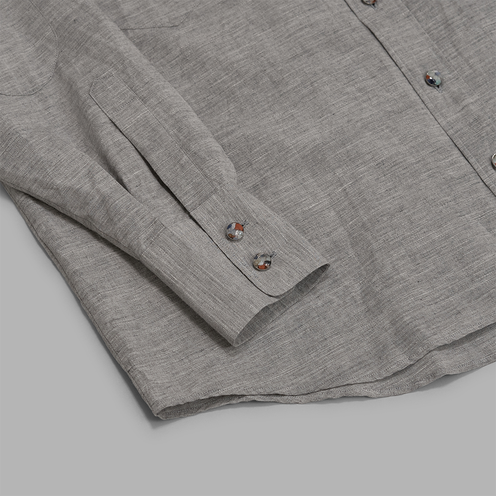 ANSNAM / ビッグウエスタンシャツ (Gray) | twelve