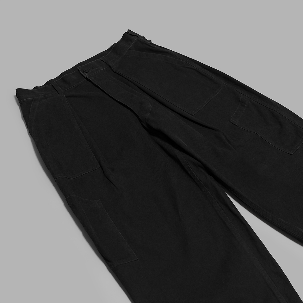 A.PRESSE / USAF Hemmed Bottoms (Black) | twelve