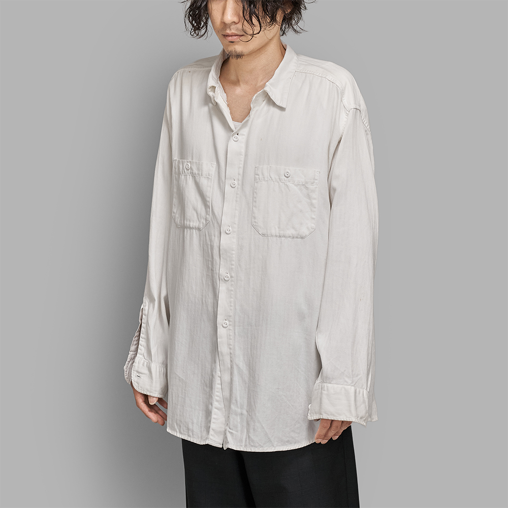 USED / 50s Herringbone Twill Work Shirt