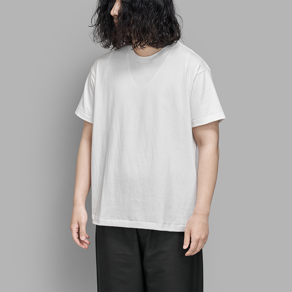 STABILIZER GNZ / Crew Neck T-Shirt (White)