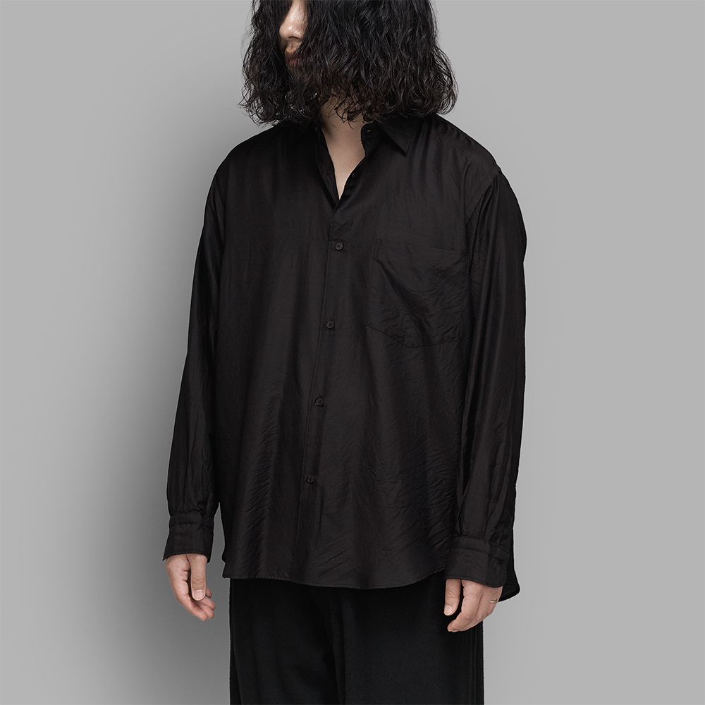 COMOLI / ウールシルク コモリシャツ (Brown)