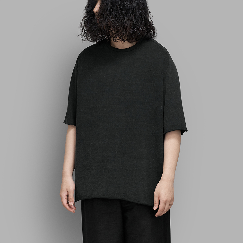 MAATEE&SONS / S/S French Seam Tee Suvin天竺 (Black)