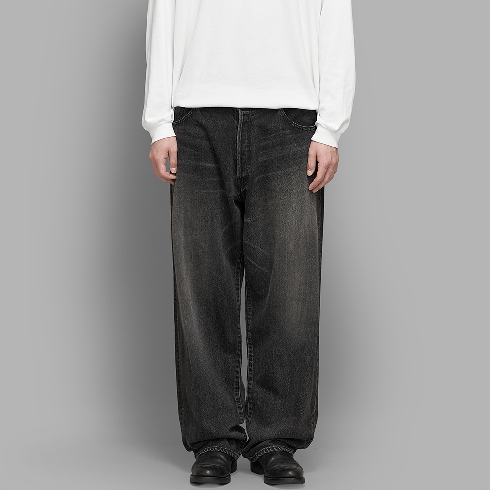 ssstein / Oversize Fit Denim Pants (Black)