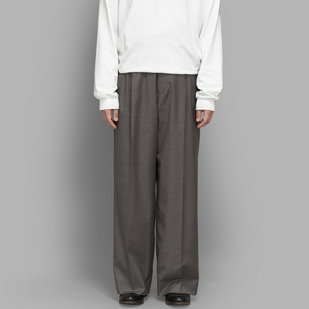 ssstein / Extra Fine Wool Easy Long Wide Trousers | twelve