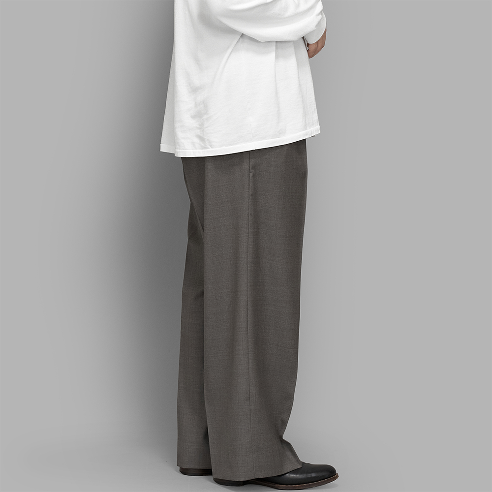 ssstein / Extra Fine Wool Easy Long Wide Trousers | twelve