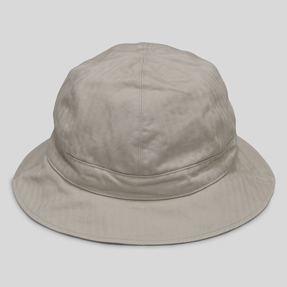 KIJIMA TAKAYUKI / Cotton Herringbone 6 Panel Hat (Greige)
