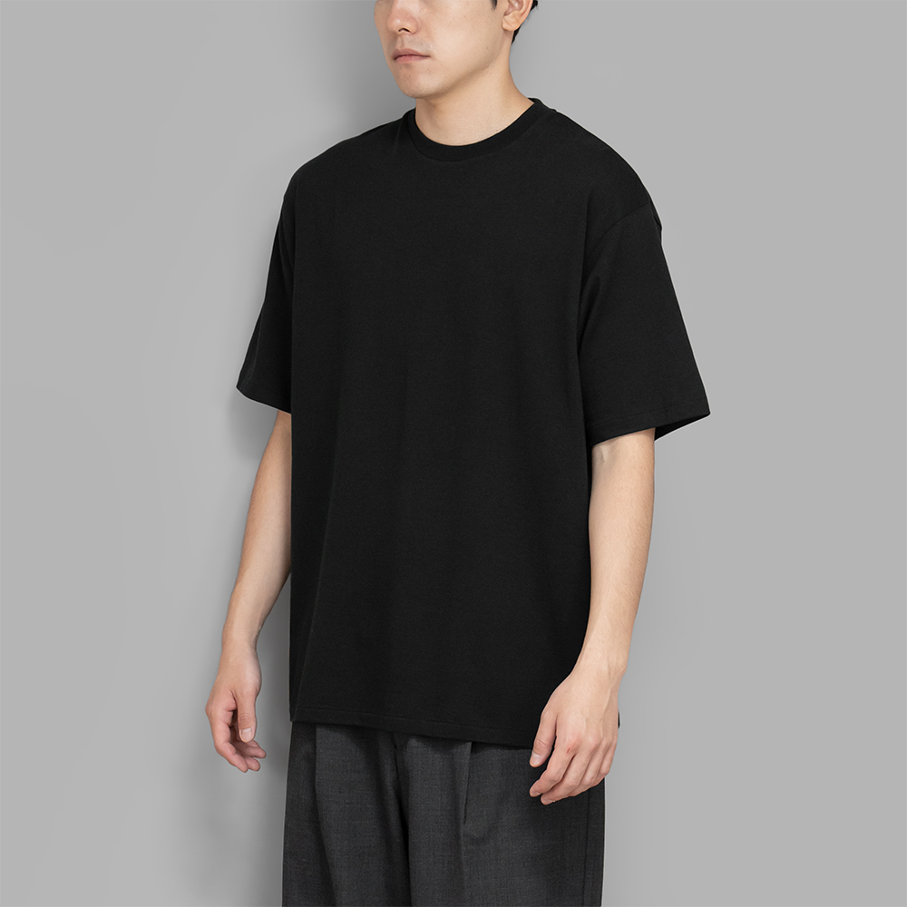 A.PRESSE / Cashmere Blend S/S T-Shirt (Black)