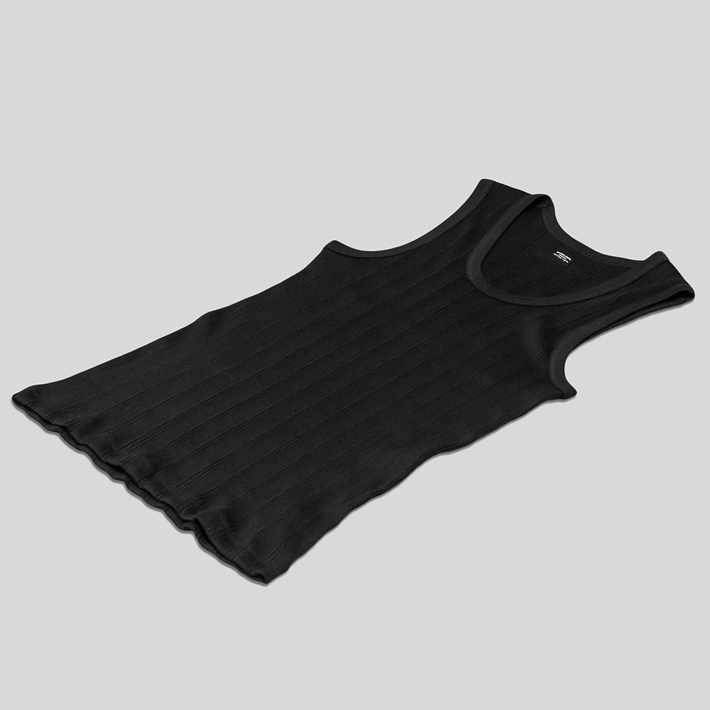 MAATEE&SONS / Rib Tank Suvin (Black)