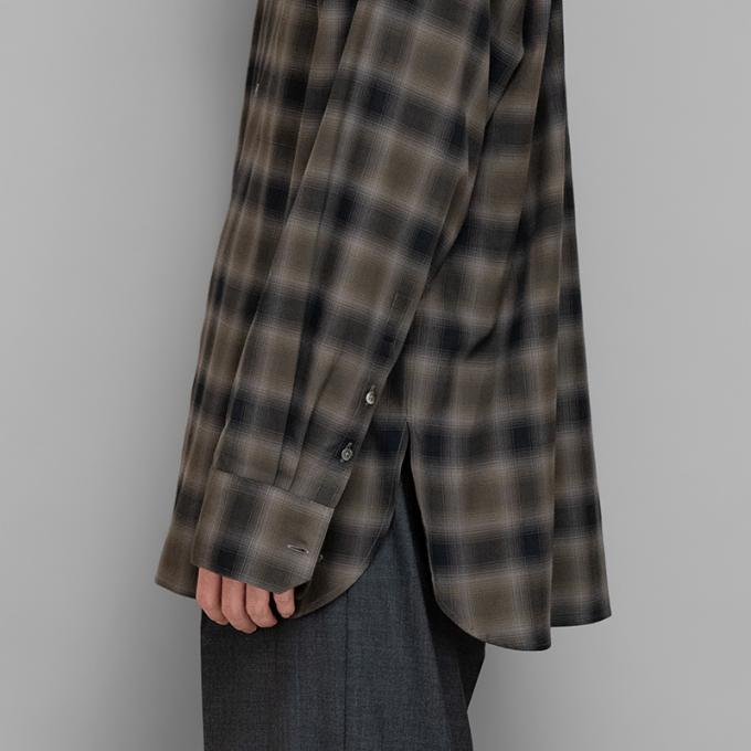 stein Oversized Down Pat Shirt Wool 20aw-