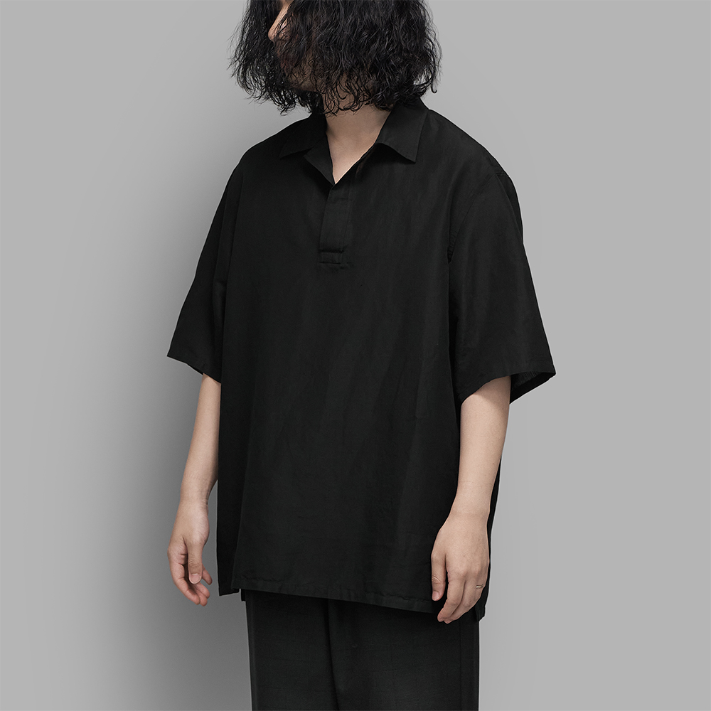 HEUGN / Percy S/S Pull Over Skipper (Black)