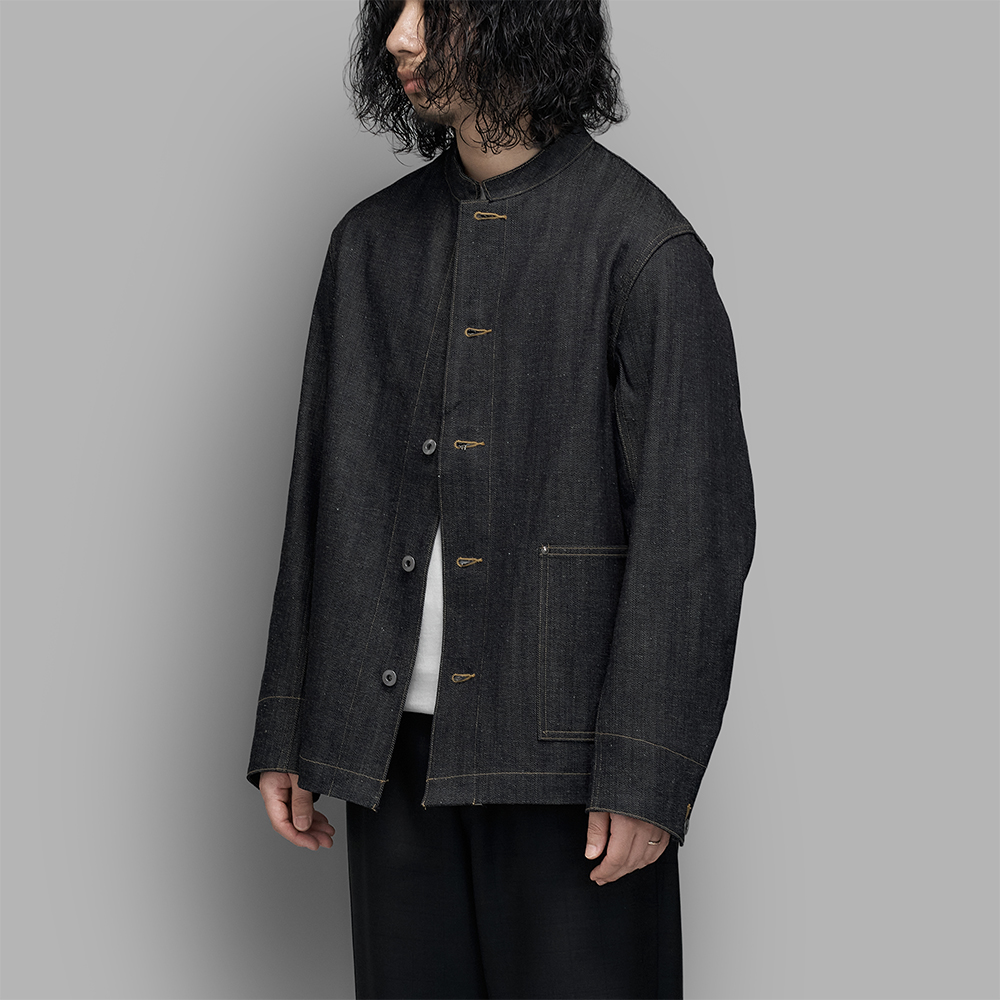 T.T / Stand Collar Denim Jacket