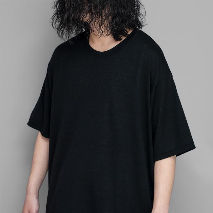 CAPERTICA by COLINA / Super120s Washable Wool Jersey Oversized Tee