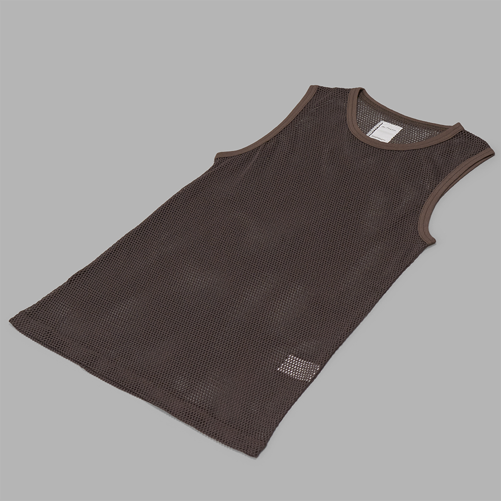BLACKBIRD / Mesh Tank Top (Brown)
