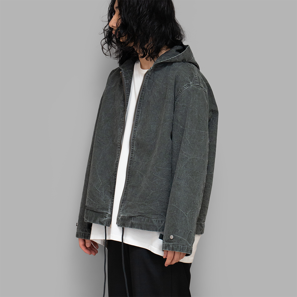 A.PRESSE / Vintage US Navy Zip Hoodie (Olive)