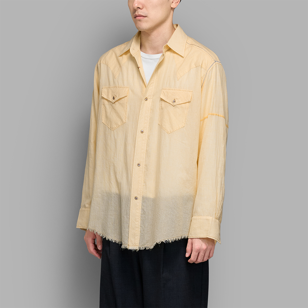 MAATEE&SONS / Gupta Western With Elephant (White Yellow)
