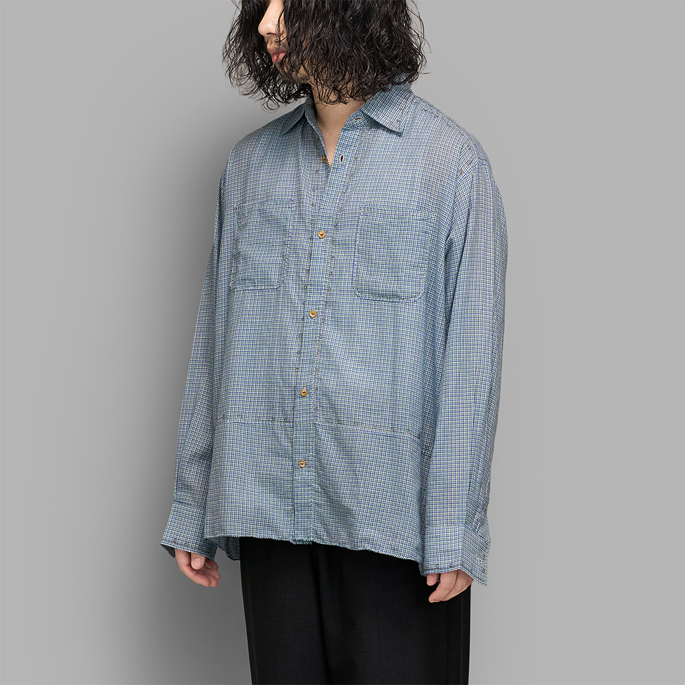 MAATEE&SONS / Gupta Embroidary (Bluegreen Check)