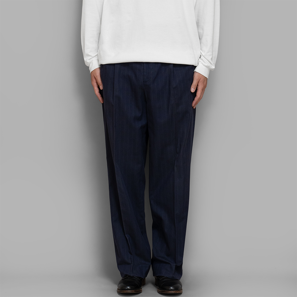 USED / PERRY ELLIS Cotton Stripe Trousers