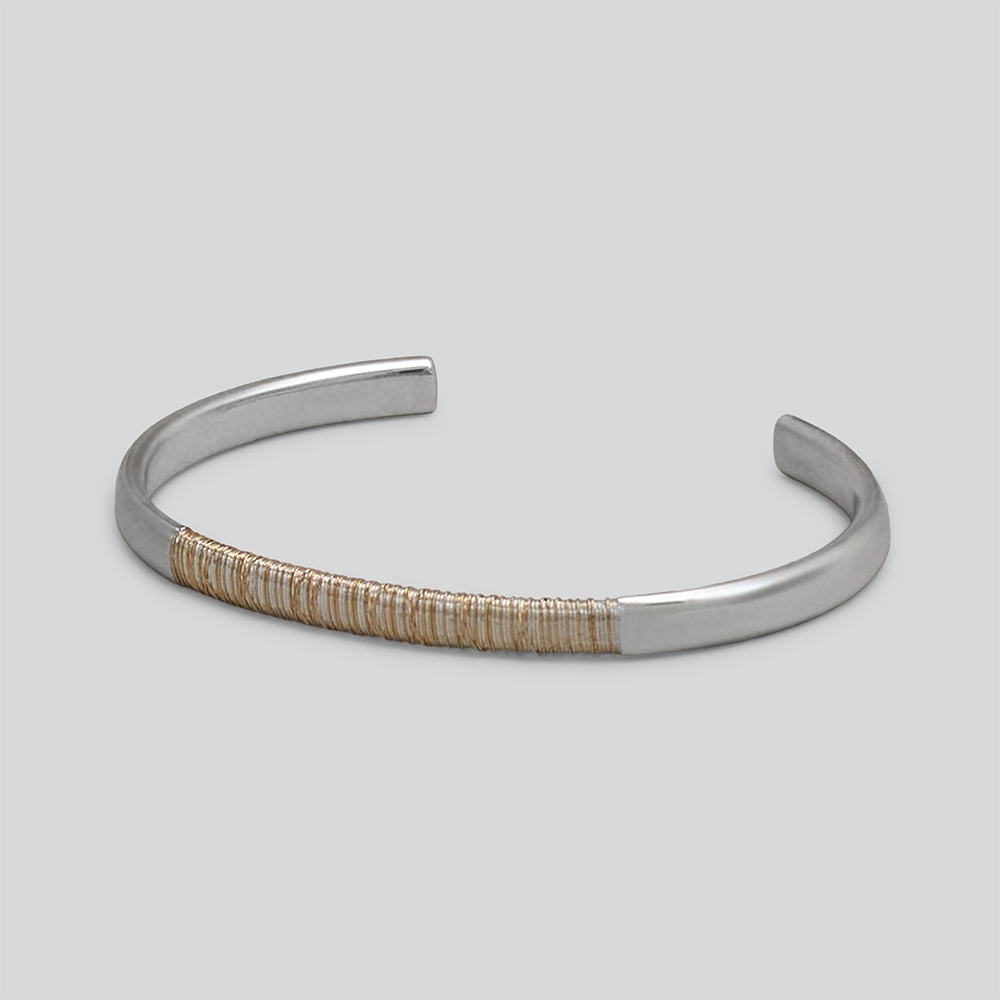 DAN TOMIMATSU / Spool Bangle Wide (Half Wind)