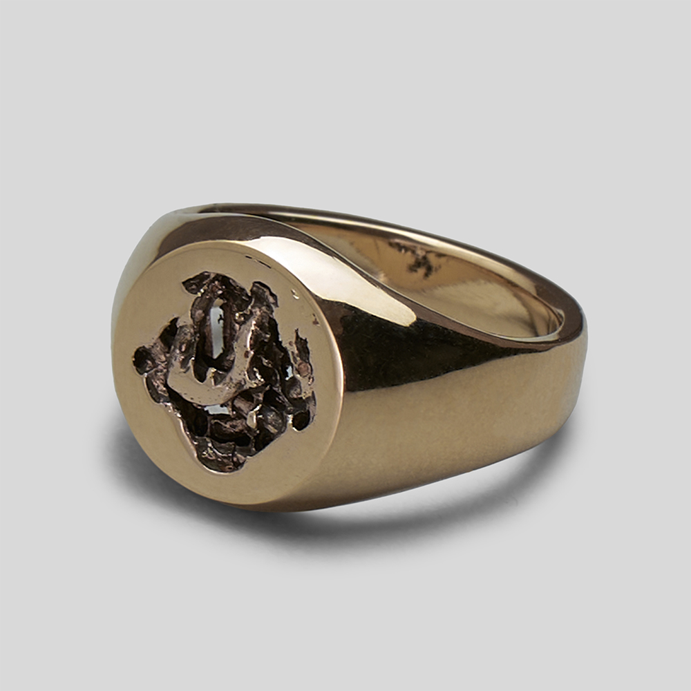 DAN TOMIMATSU / Signet Ring (K18YG)